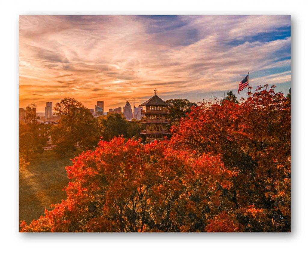 Patterson Park Pagoda Limited Edition Print